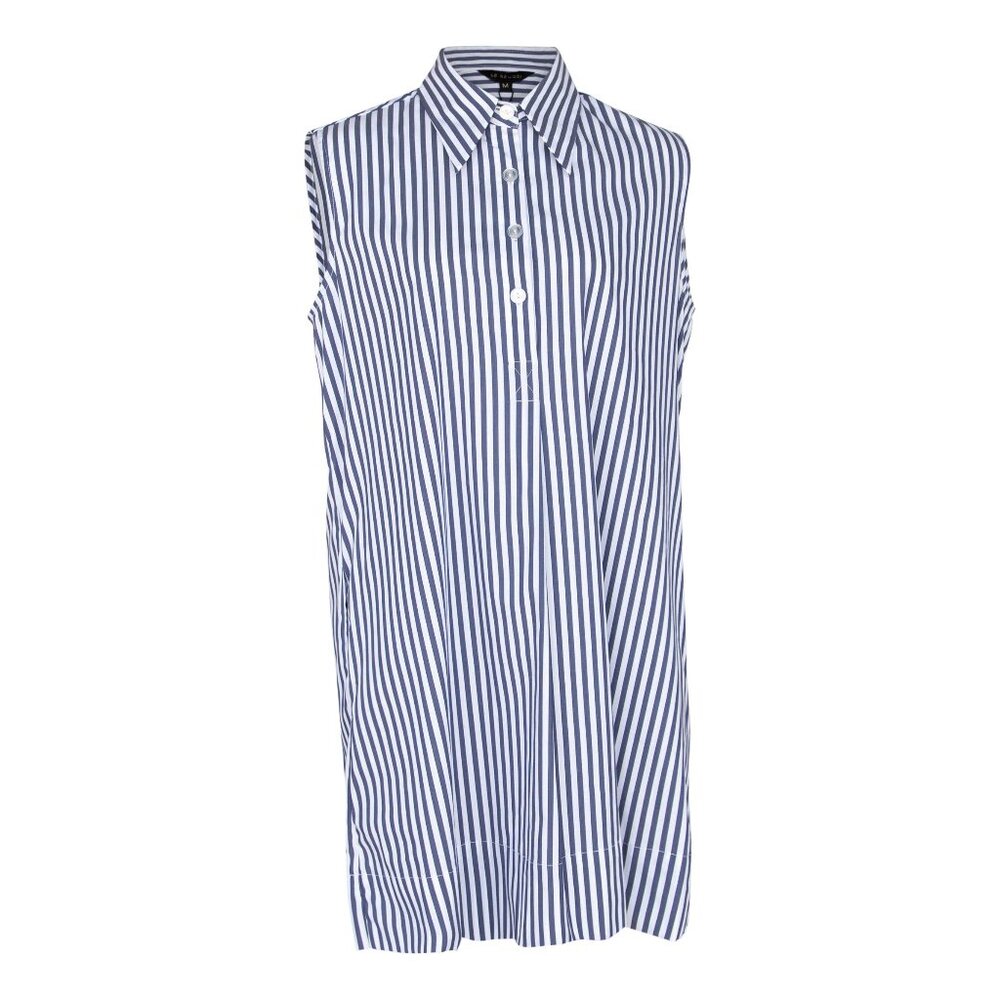 Italian Cotton Sleeveless Dress in Purple – Chic Summer Wear